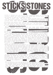 Sticks & Stones